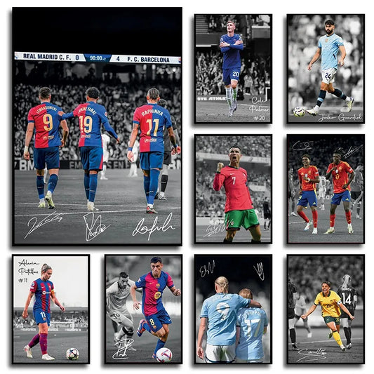 Signed Soccer Portraits